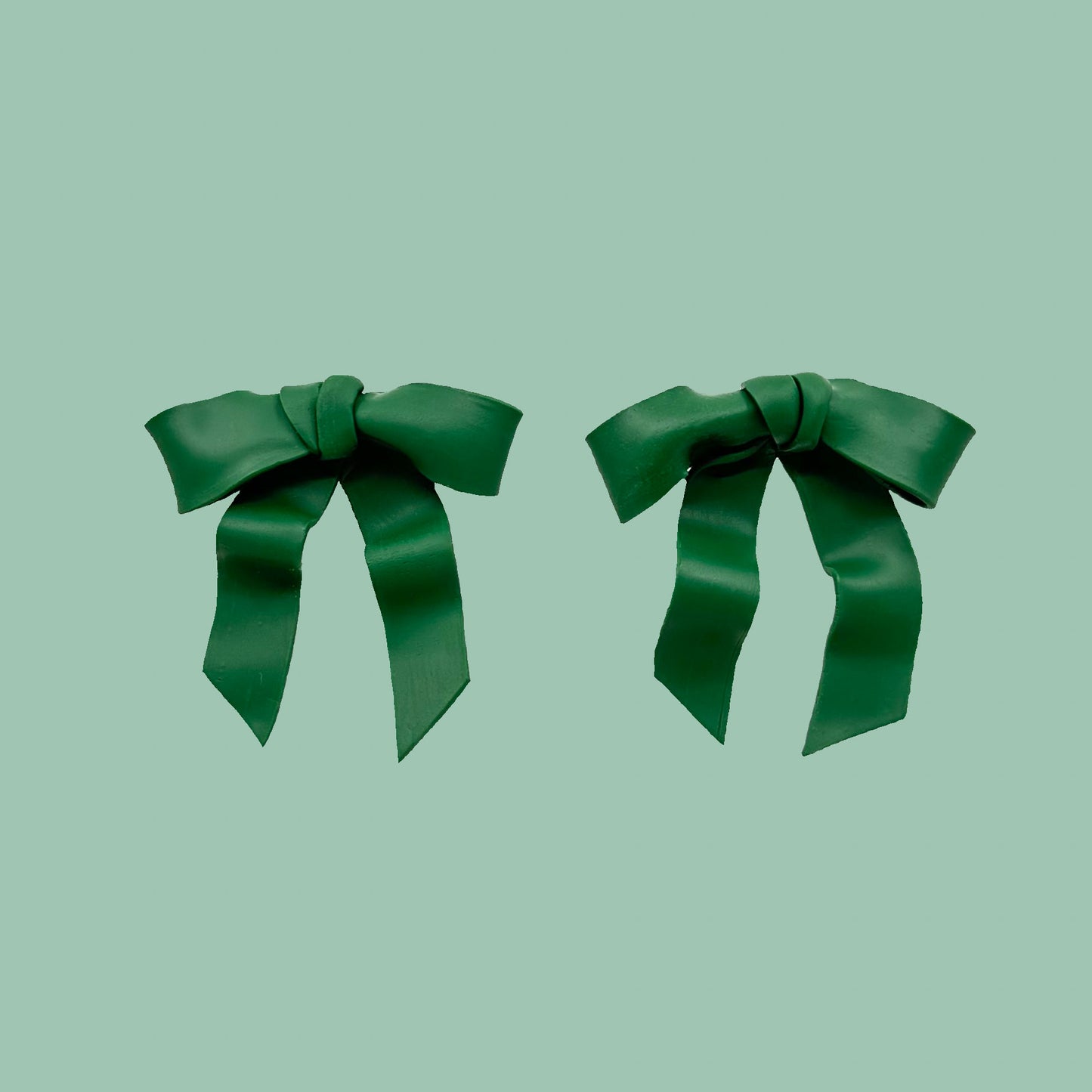 Bliis Bow Earrings (Green)