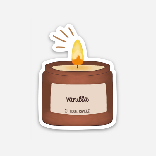 Vanilla Candle Sticker