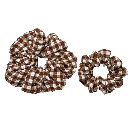 Autumn Plaid Scrunchies