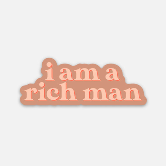 Cher Rich Man Sticker (Pink)