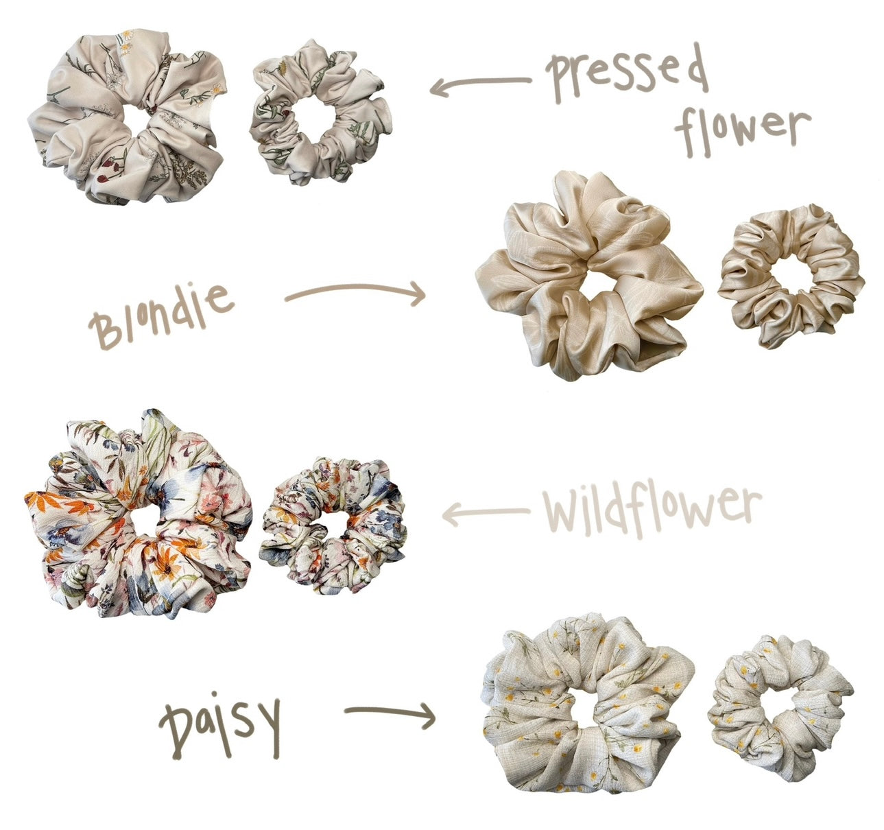 Wildflower Scrunchies