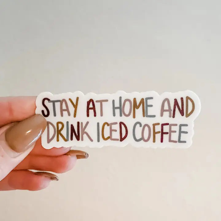 Clear Drink Iced Coffee Sticker