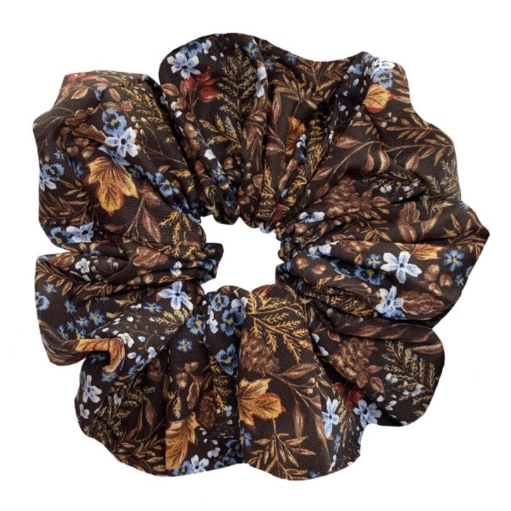 Fall Foliage Scrunchies (Brown)