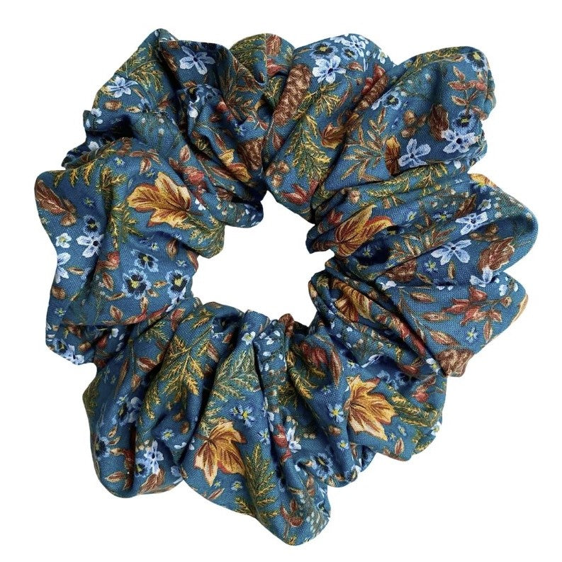 Fall Foliage XXL Scrunchie (Teal)