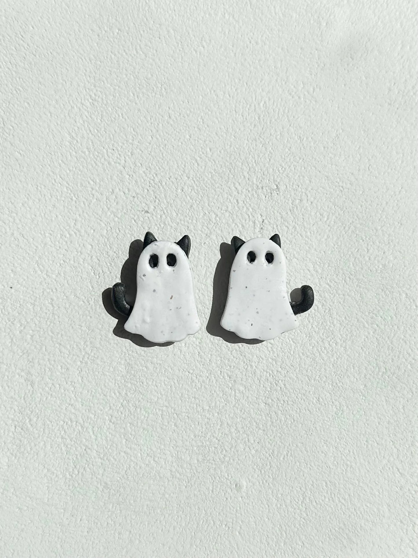 Ghost Kitty Earrings