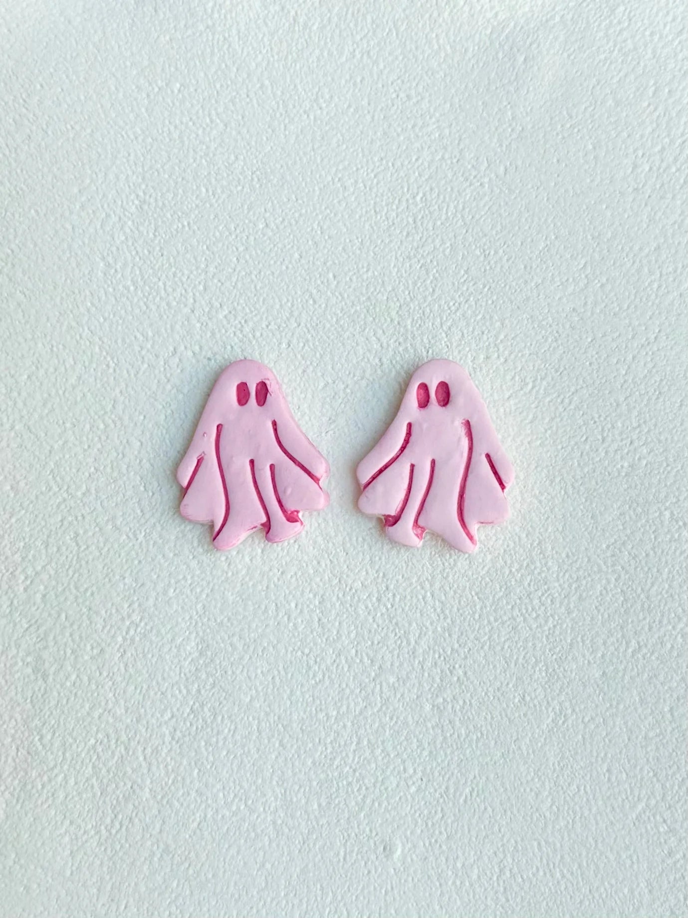 Pink Ghost Earrings