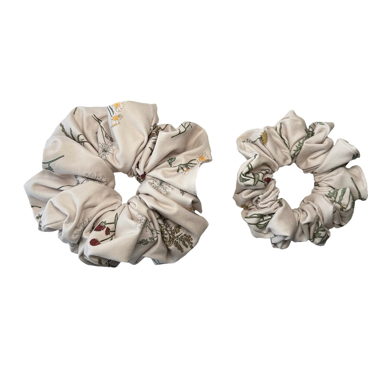 Pressed Flower Scrunchies