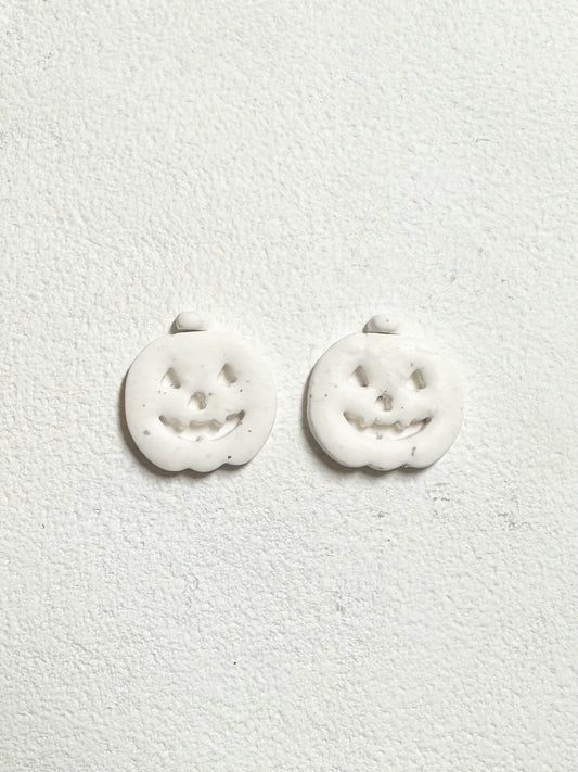 White Pumpkin Earrings